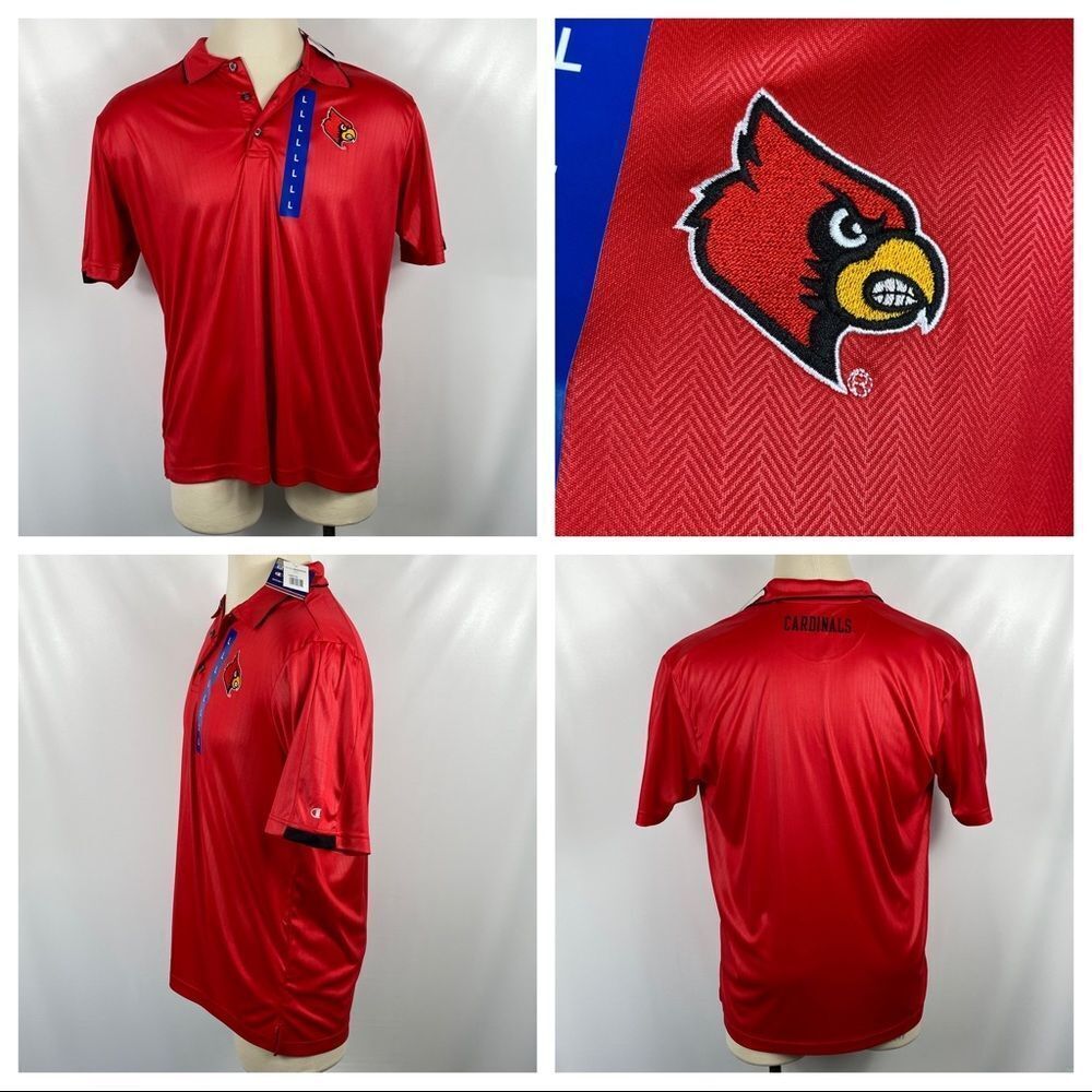 NWT Champion Cardinals Red Polo‎ Large